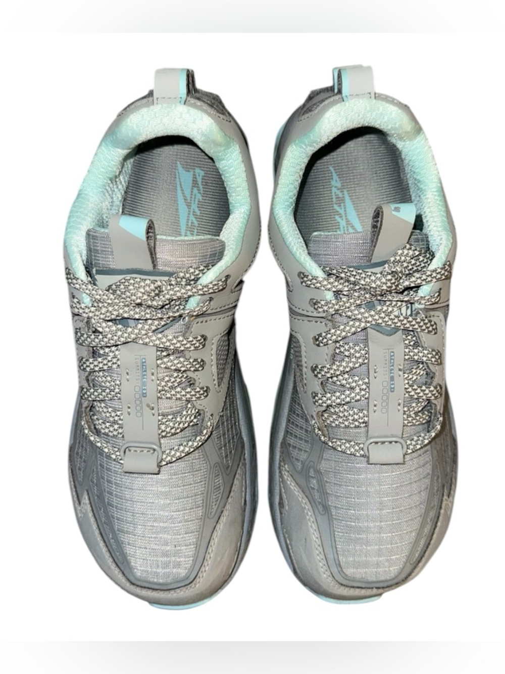 Altra Lone Peak 4.5 Trail Running Shoes Grey / Light Turquoise Women’s Size 7 - Picture 6 of 8